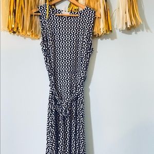 Charter Club Classic Navy and White Dress